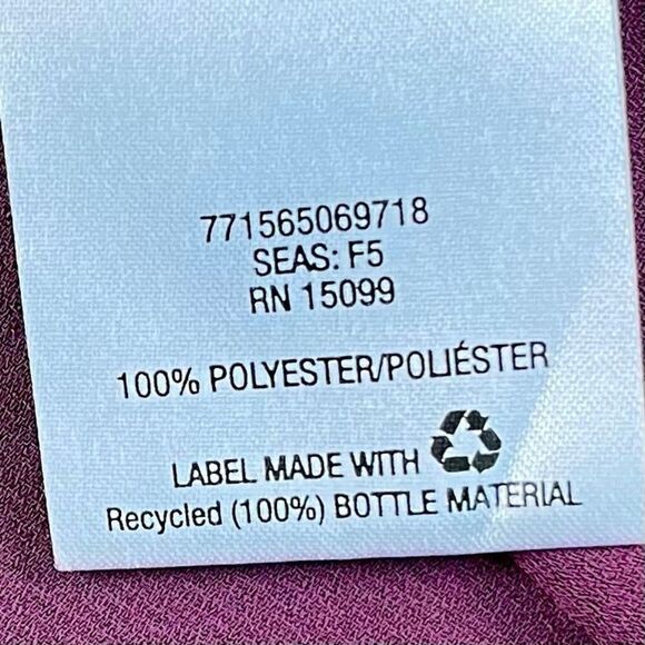 Covington Purple V-neck Sleeveless Blouse XL - Picture 6 of 9